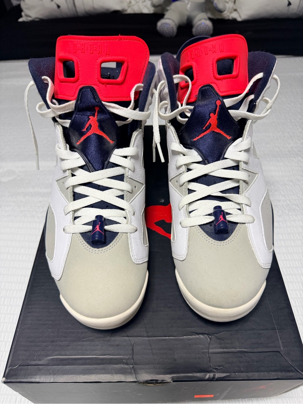 AIR JORDAN 6 RETRO TINKER HATFIELD GREY MEN'S SIZE 12 PRE OWNED WITH BOX